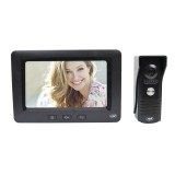 Interfon video PNI DF930 cu 1 monitor, ecran LCD 7 inch, 800x480, iesire yala electromagnetica, negru