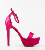 Cumpara ieftin Sandale cu toc Bannist Fuchsia