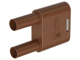 Conector ST&Auml;UBLI banană 4mm priză x2 + mufă x2 cod 66.4010-27