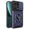 Husa pentru xiaomi redmi note 13 pro 4g / poco m6 pro 4g, slide si snap, magnetic ring, blue
