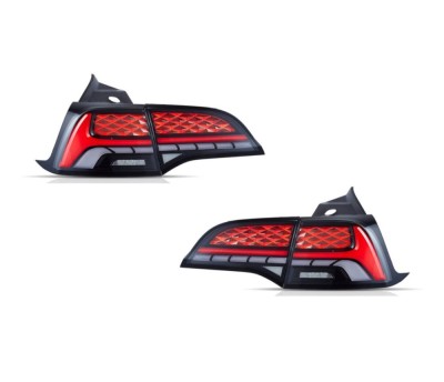 Set lampa spate TESLA MODEL 3, 07.2017-12.2023, partea stanga, dynamic indicator; cu animatii; LED; TUNING, foto