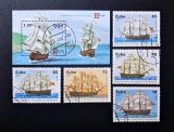 Cuba 1996 Expoziția Filatelică Mondială CAPEX '96 Nave Istorice Coliță + Serie 5v Ștampilat Habana - A90