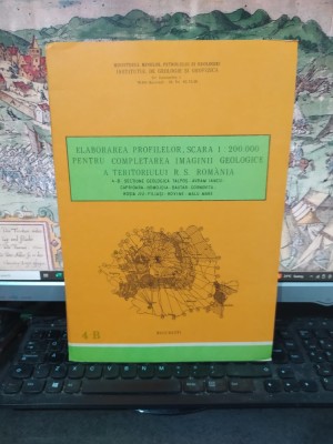 Hartă 4-B, Secțiune geologică Talpoș-Avram iancu-Căprioara-Homojdia-Băuțar-Gornovița-Roșia Jiu-Filiași-Rovine-Malu Mare, c. 1984, 103 foto