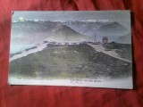 Ilustrata Elvetia circulata 1908 la Pitesti - Culmea Rigi - popas turistic si Alpii