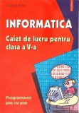 INFORMATICA. CAIET DE LUCRU PENTRU CLASA A V-A-LILIANA ARICI-266322