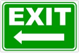 indicator exit in stanga