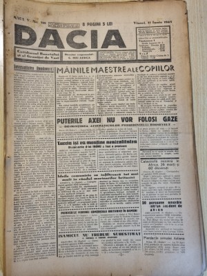Dacia 11 iunie 1943-art. jimbolia,timisoara,ripensia,al 2-lea razboi mondial foto