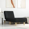 VidaXL Șezlong, negru, material textil