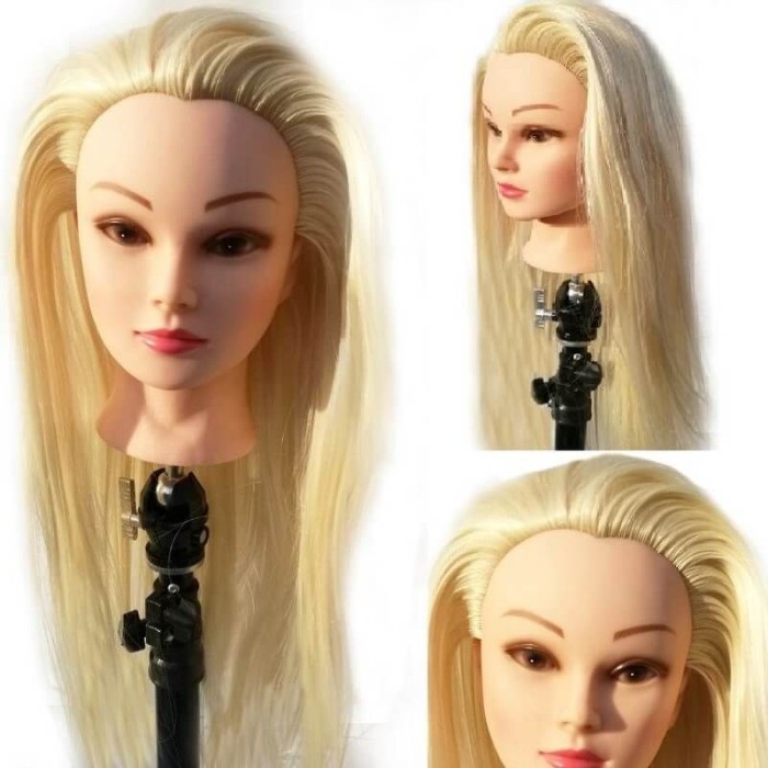 Cap practica par blond sintetic cu suport prindere