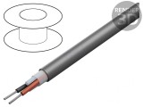 Cablu neecranat 1x2x18AWG 300V 30,5m gri &icirc;nchis