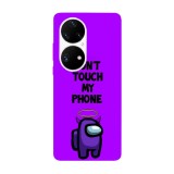 Husa compatibila cu Huawei P40 Pro model Don&amp;#039;t Touch My Phone, Silicon, TPU, Viceversa, Transparent, Carcasa