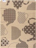 Covor Antiderapant Bucatarie Flex 19056 - 75x200, Crem