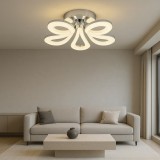 Lustra Led Cu Telecomanda, Finisaj Modern, 100W, 500X500X170Mm, Lumina Reglabila 3300&ndash;6500K