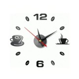 Cumpara ieftin Ceas de perete 3D - Boabe &amp; Cani Cafea 35x35 cm