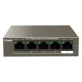 Cumpara ieftin Switch 4 porturi Gigabit PoE, 1 port Uplink Gigabit - Tenda TND-TEG1105P-4-63W