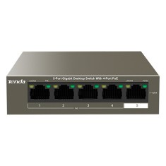 Switch 4 porturi Gigabit PoE, 1 port Uplink Gigabit - Tenda TND-TEG1105P-4-63W