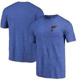 St. Louis Blues tricou de bărbați blue Primary Logo Left Chest Distressed Tri-Blend - L