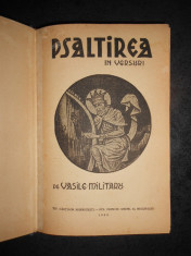 VASILE MILITARU - PSALTIREA IN VERSURI (1933, prima editie) foto