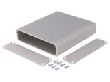 Carcasă aluminiu gri 105x120x26 mm