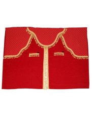 Set 8 Perdele Cabina Camion, Universale, Velur, Rosu Auriu