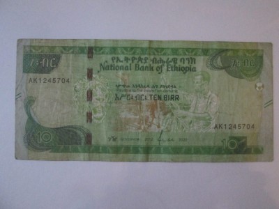 Etiopia 10 Birr 2020 foto
