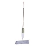 Mop plat, flippy, cu pulverizator, pentru uz casnic, plastic, rezerva de mop din microfibra, 125x40 cm, alb/mov