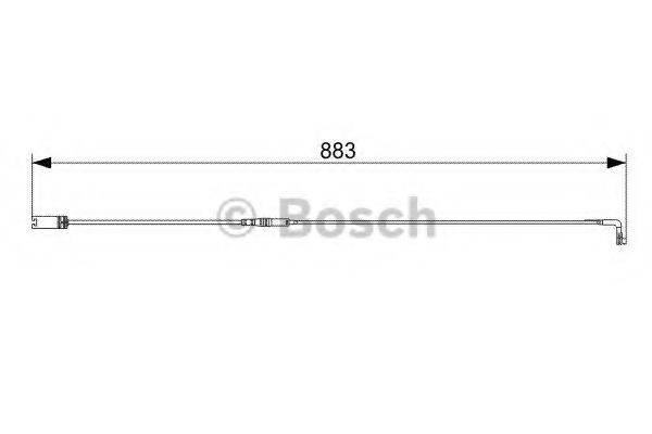 Senzor de avertizare,uzura placute de frana BMW Seria 5 Touring (E61) (2004 - 2010) BOSCH 1 987 473 005