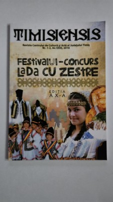 Banat TIMIS Etnografie TIMISIENSIS, 1-2, 2016, Timisoara foto