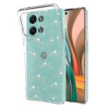 Husa sclipici Motorola Moto G75 Techsuit SparkleSkin, transparenta