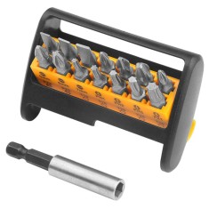 Set de varfuri de surubelnita din 15 bucati, 14 varfuri 6.35