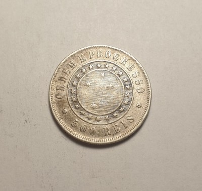 Brazilia 500 Reis 1889 foto