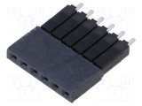 Conector şiruri pini tată 6 PIN 2,54mm THT cositorit SAMTEC