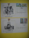 HOPCT PLIC FDC S NR 1020 SET 4 FDC ANTIGUA -ISTORIA AVIATIEI -FAI -FEDERATIA AERONAUTICA INTERNATIONALA 1978-AVION / AVIATIE
