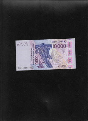 Rar! Statele Africii de Vest 10000 francs CFA 2003 seria14611014340 Senegal aunc foto