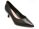 Pantofi eleganti EPICA PREMIUM negri, E36773A, din piele naturala