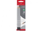 Blister 3 buc creion grafit HB cu guma grip 2001 Faber-Castell, Lecom