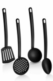 Cumpara ieftin Set de ustensile de bucătărie, Negru, 34x5x34 cm