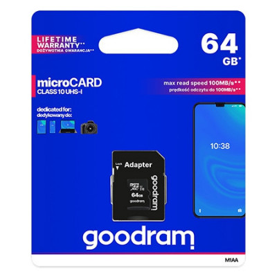 MICRO SD CARD 64GB CLS 4 GOODRAM foto