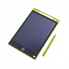 Tableta grafica LCD pentru copii, scris si desenat, 10″, 25.5 X 17.5 X 0.9 cm, Verde