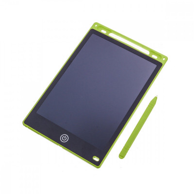 Tableta grafica LCD pentru copii, scris si desenat, 10&amp;Prime;, 25.5 X 17.5 X 0.9 cm, Verde foto
