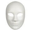 Masca Carnaval, Full Face, Plastic, Alb, Oem