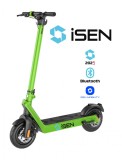 Cumpara ieftin Trotineta electrica pliabila iSEN X9 Plus 2025 Verde, BT, 10 inch, 850W, autonomie maxima 65km, pana la 40km h, baterie detasabila 15.6Ah