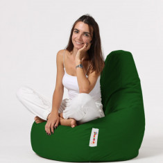 Fotoliu puf, Bean Bag, Ferndale Drop L, 80 x 80 cm, poliester impermeabil, verde