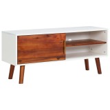 Cumpara ieftin Comodă TV, 110x35x50 cm, lemn masiv de acacia și MDF
