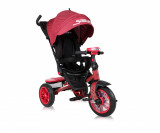 Tricicleta multifunctionala 4 in 1 Speedy Air scaun rotativ Red Black, Lorelli