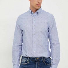 Gant camasa din bumbac barbati, cu guler button-down, regular