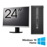 Pachet Calculator Refurbished HP 800 G2 Tower, Intel Core i5-6500 3.20GHz, 16GB DDR4, 512GB SSD + Monitor 24 Inch + Windows 10 Home NewTechnology Medi
