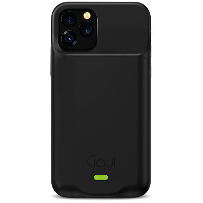Baterie Externa Tip Husa Goui pentru Apple iPhone 11 Pro Max, 4500 mA, Wireless, Neagra foto