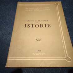 STUDII SI ARTICOLE DE ISTORIE XXI 1973