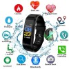 Ceas Inteligent Bluetooth, Bratara Fitness, Monitorizare Puls, Notificari, Smartwatch Sport, Compatibil Android/iOS, Incarcare USB